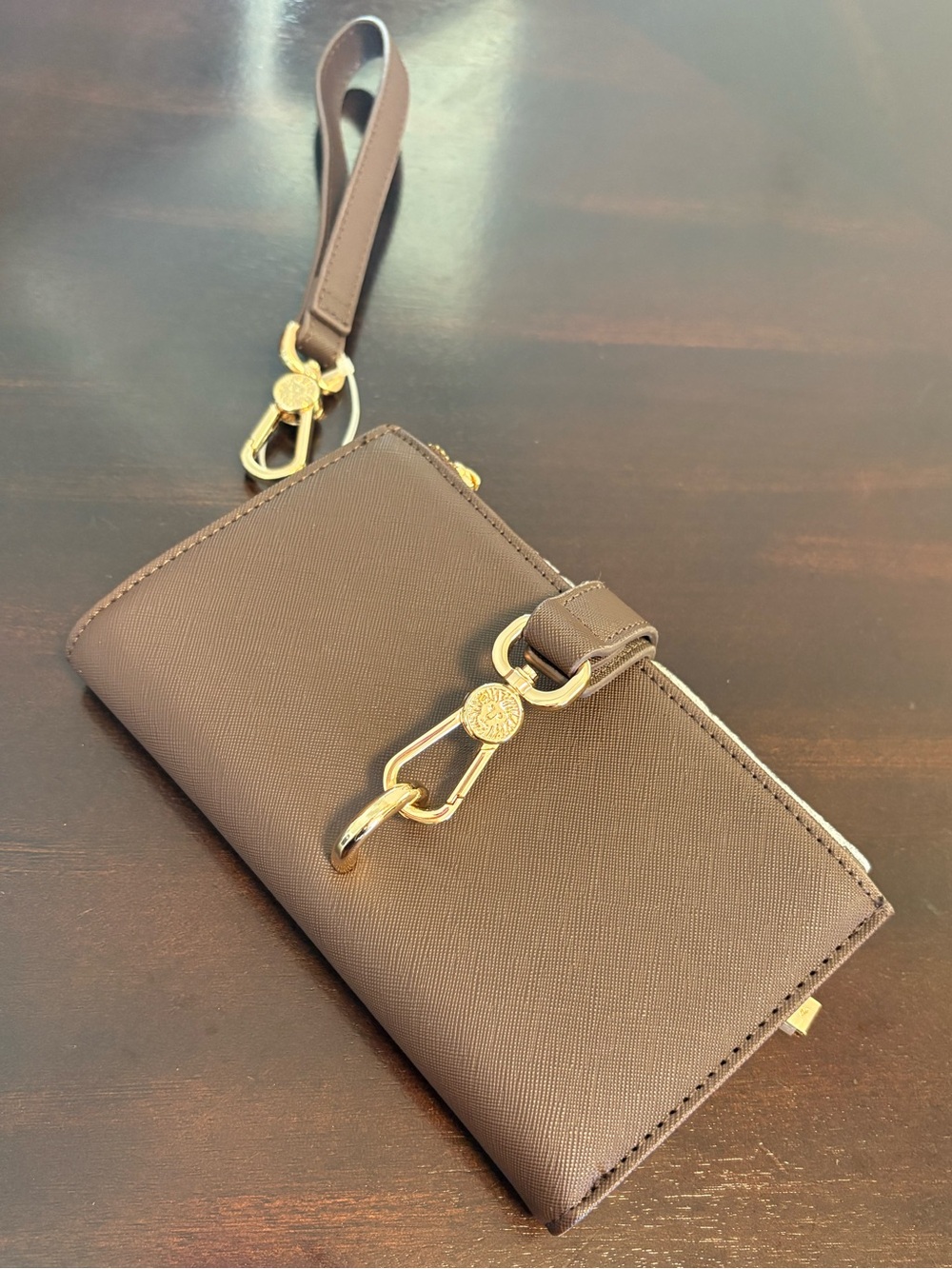 Anne Klein Espresso Wristlet Wallet